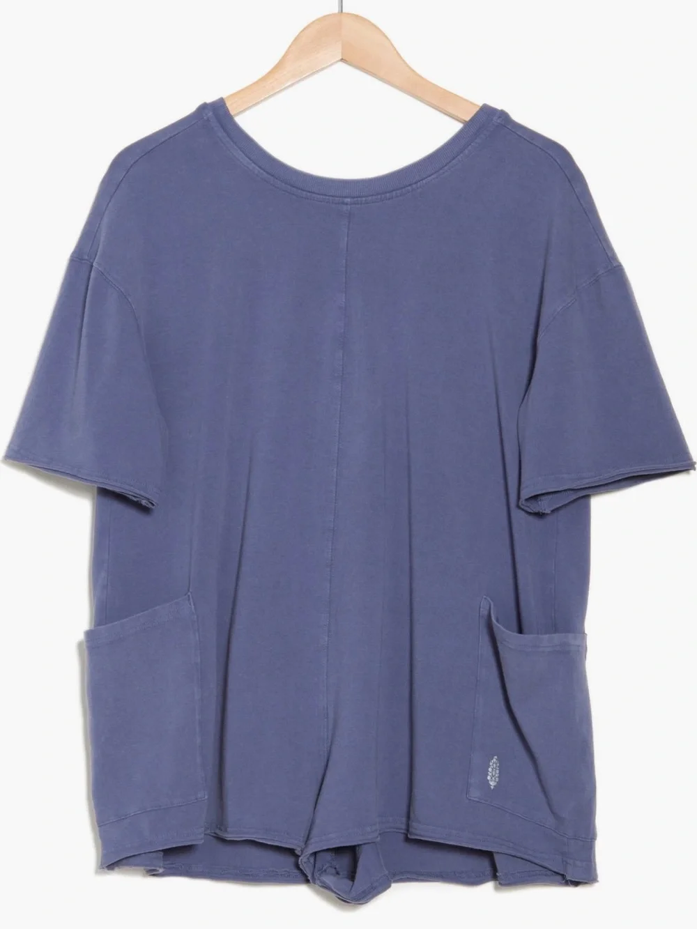 Free People NWT FP Movement Hot Shot Pockets Cotton stretch Vneck Tee Romper